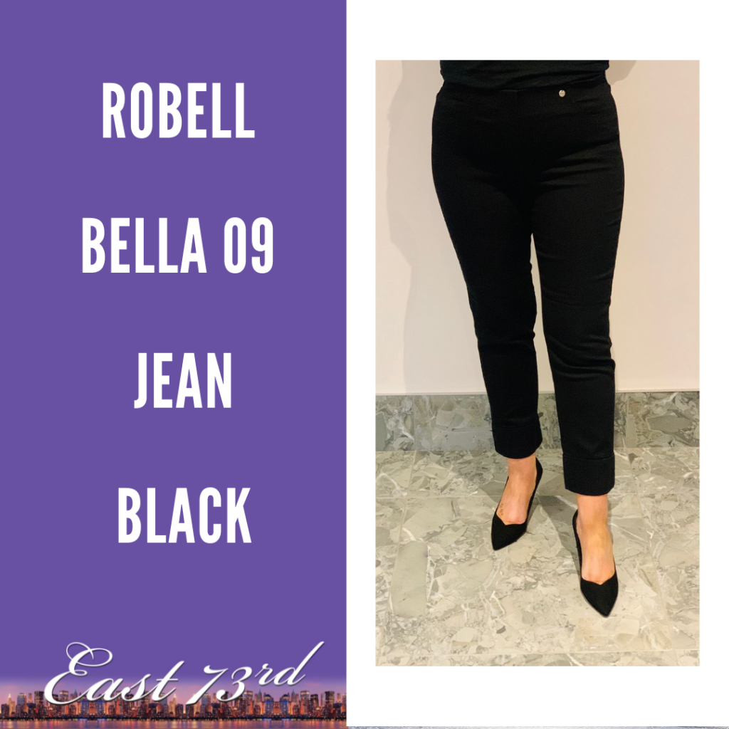 Robell Bella 09 7/8 Jean - Black 