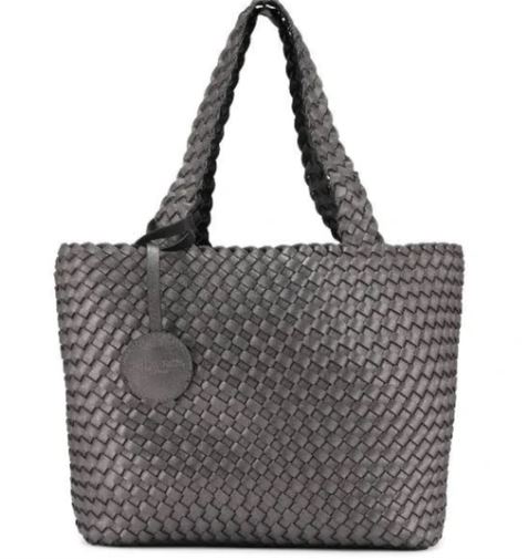 Ilse Jacobsen Sandra Reversible Bag - Black & Gunmetal Grey 