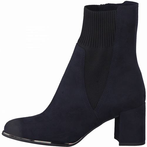 Marco Tozzi Elaine sock boot in navy side view
