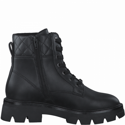 S. Oliver Rhiannon Boot in black side zip view