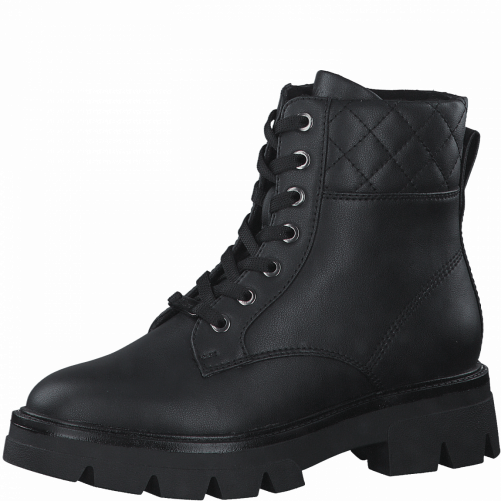 S. Oliver Rhiannon Boot in black angled view