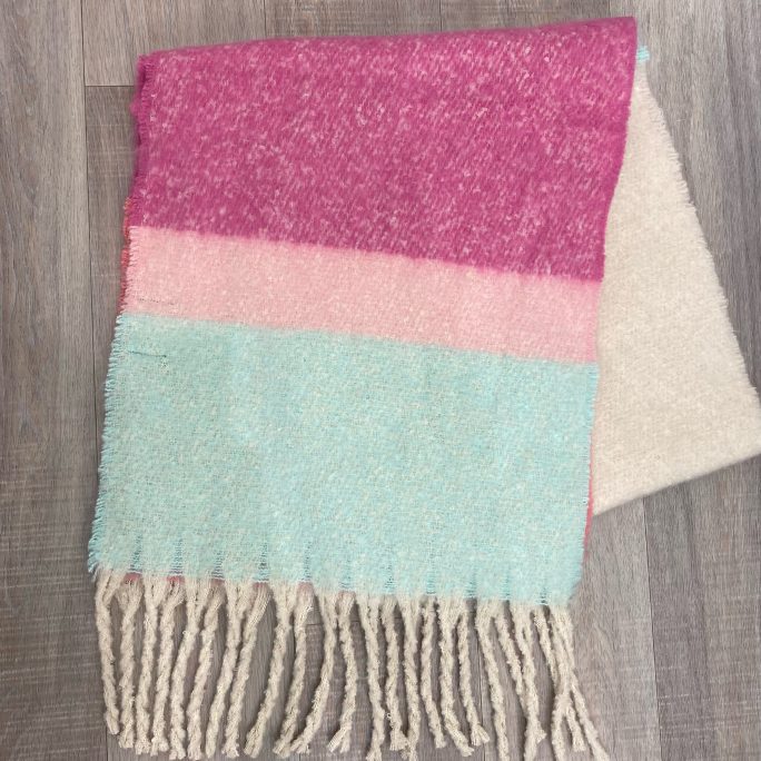 Pieces Bea Scarf in Pink