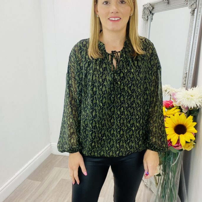 Zabaione Libby blouse in green