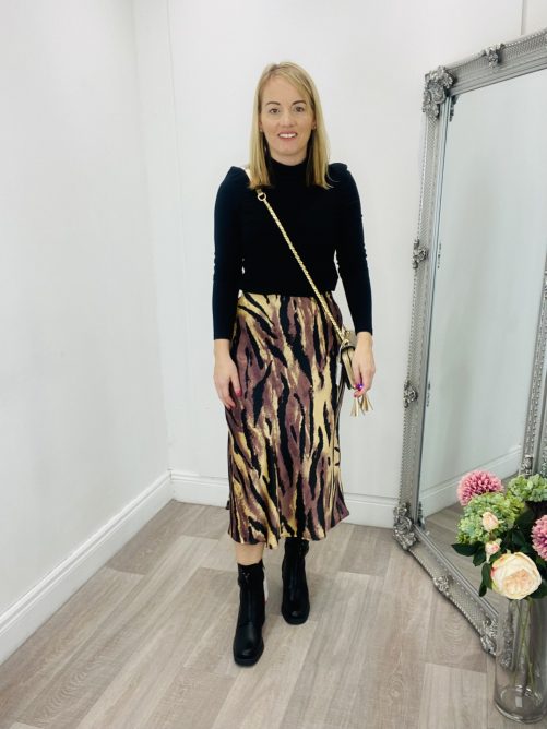 Monalise Skirt in gold