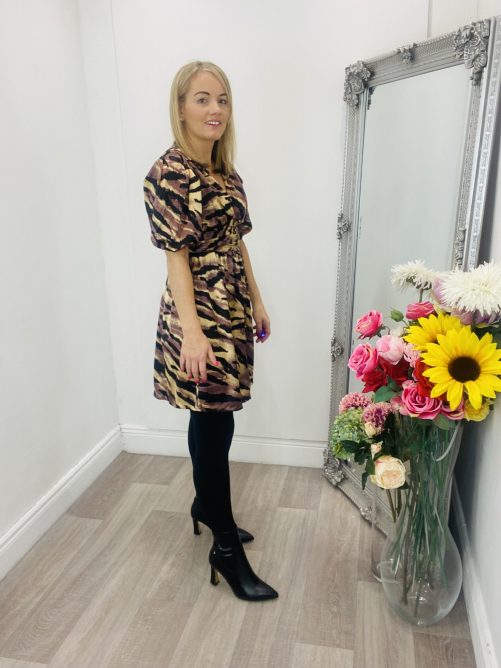 Pieces Monalise Dress in multi