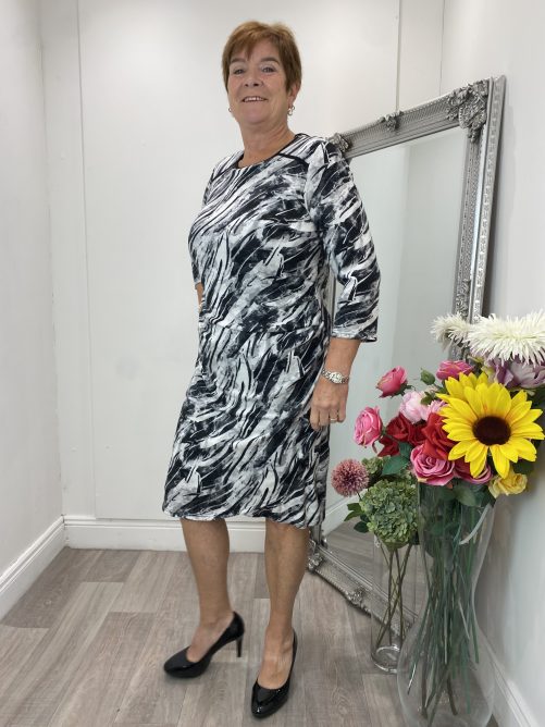 Flora Dress in grey