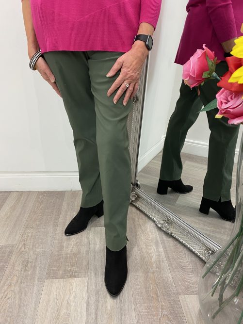 Robell Mimi Trousers in khaki