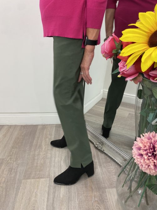 Robell Mimi Trousers in khaki