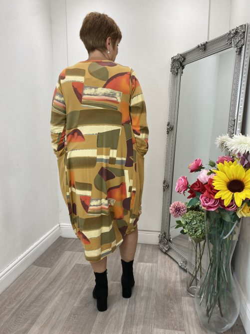 Anonymous oversized dress in mustard