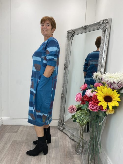 Anonymous oversized dress in blue