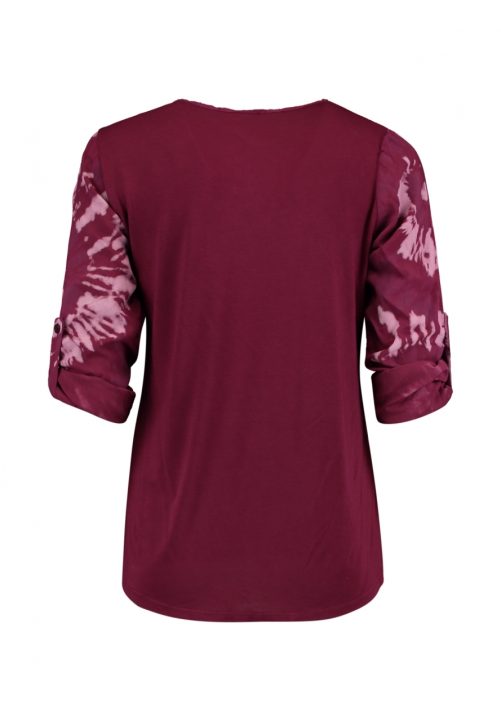 Louise L/S Top in wine
