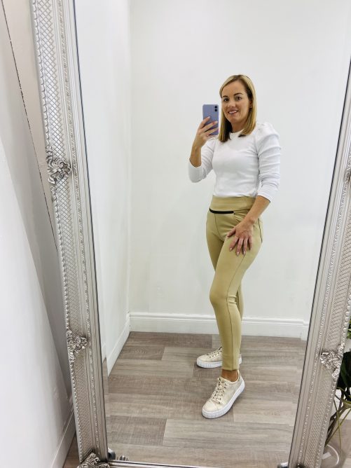 Lara Leggings in beige