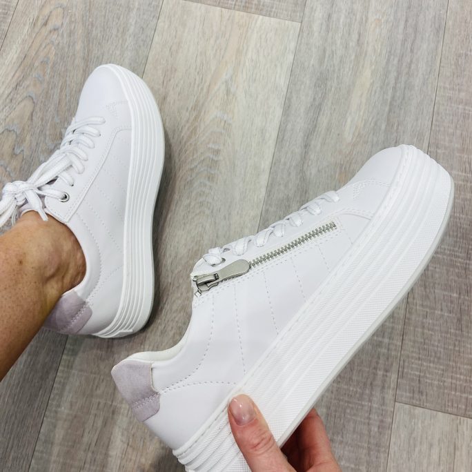 Gracie Trainers in white