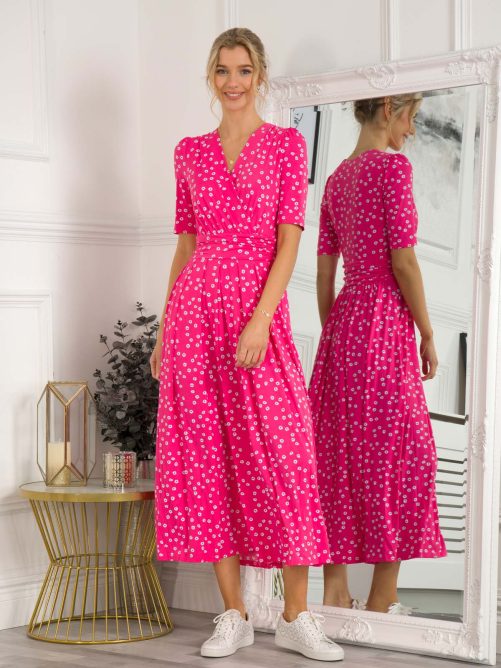 Jolie Moi Lyanna Dress in pink