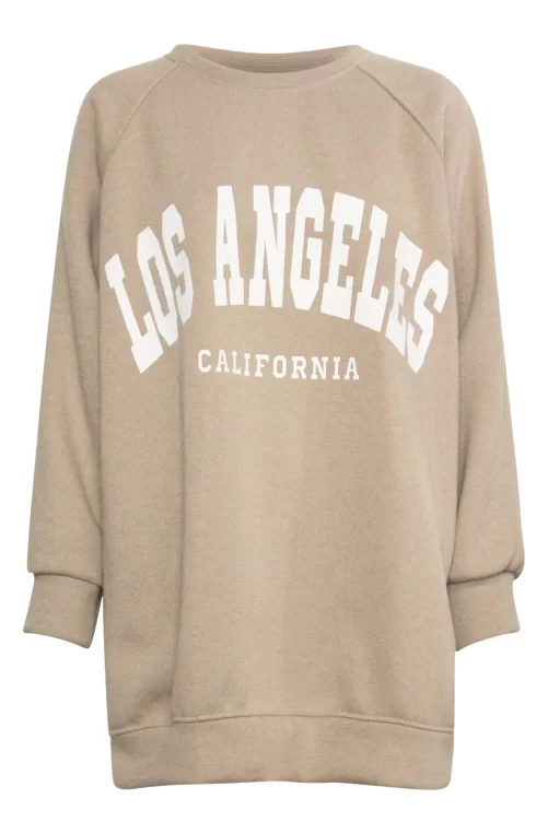 California oversized sweatshirt in beige