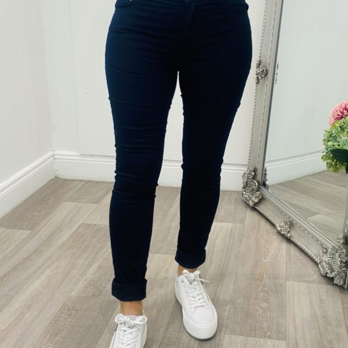 j2656 Push up jeans in navy