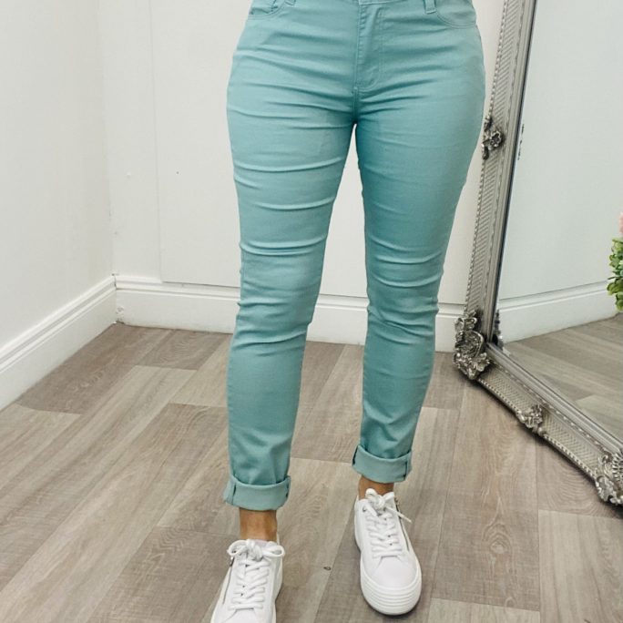 j2656 Push up jeans in mint