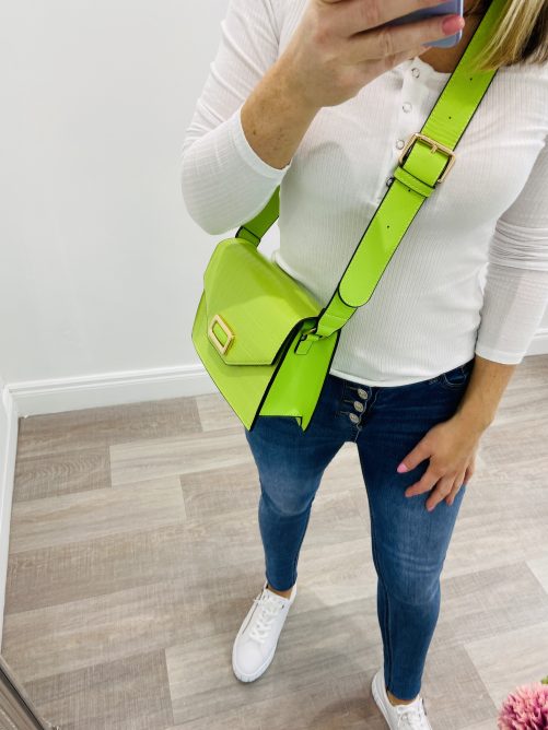 Pearl Crossbody in lime