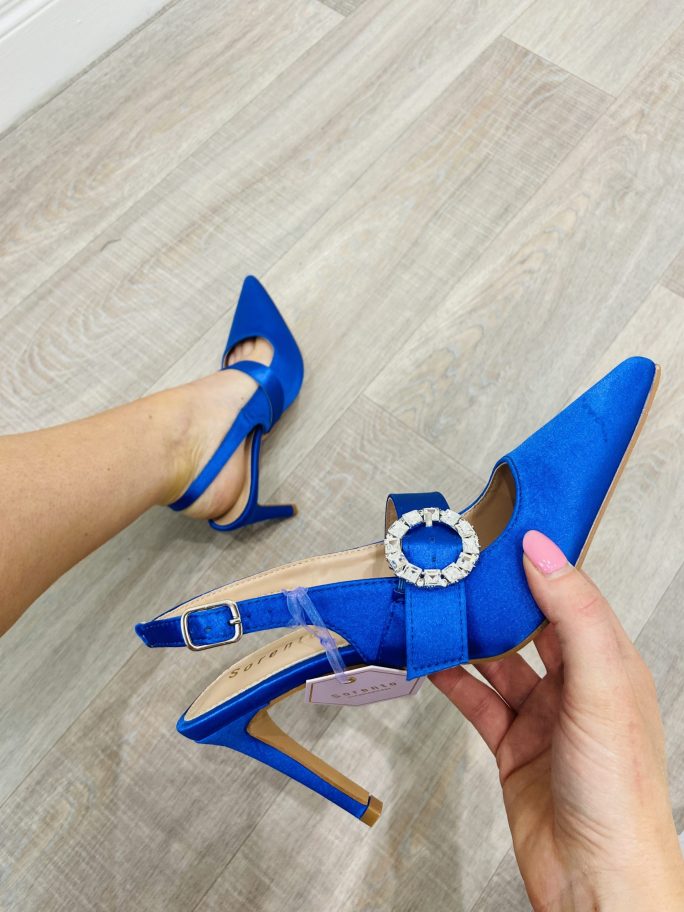 Heskin heel in royal blue