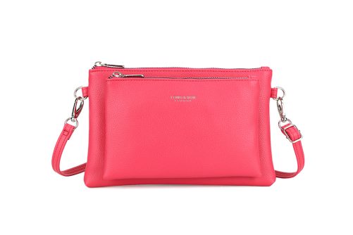 Amy (silver) crossbody in rose pink