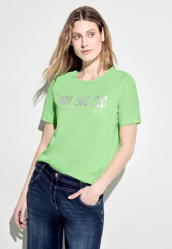 Cecil May Glitter Tee – Lime